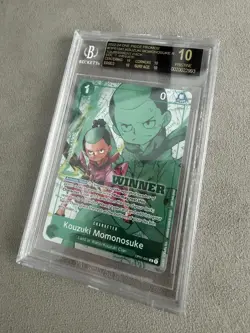 One Piece OP01-041 R Kouzuki Momonosuke Winner English bgs 10 black label - Image 1