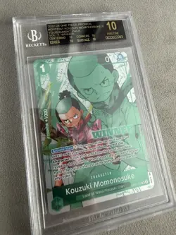 One Piece OP01-041 R Kouzuki Momonosuke Winner English bgs 10 black label - Image 2