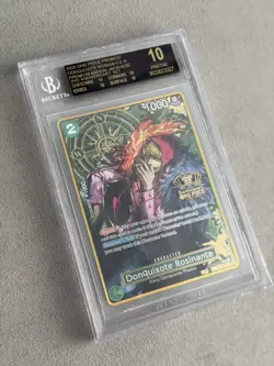2025 ONE PIECE 2ND ANNIVERSARY SET R DONQUIXOTE ROSINANTE BGS 10 black label - Image 1