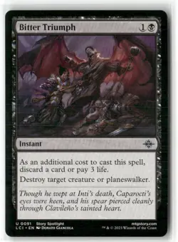 Bitter Triumph 91 Uncommon The Lost Caverns of Ixalan Magic: The Gathering NM - Image 1