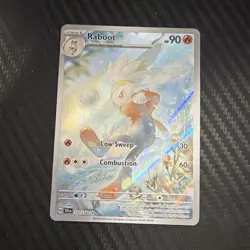 Pokemon TCG Raboot 147/142 SV07 Stellar Crown Illustration Rare Full Art Holo - Image 1