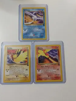 Pokemon Legendary Birds Moltres Zapdos Articuno Set NM WOTC Vintage Ft6 - Image 1
