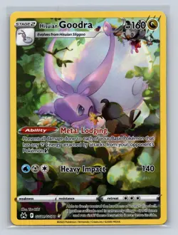 Hisuian Goodra GG21/GG70 Holo Crown Zenith Galarian Gallery Pokemon NM - Image 1