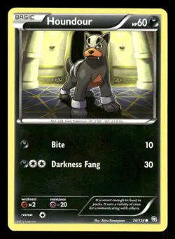 Houndour 74/124 C Dragons Exalted LP Pokemon - Image 1