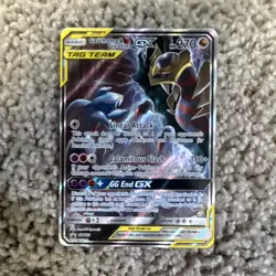 Pokemon Garchomp & Giratina GX TAG TEAM Promo Holo SM193 270HP - Mint Condition - Image 1