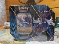 Pokemon TCG: Divergent Powers Tin Hisuian Samurott V New/Factory Sealed - Image 1