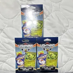 (3) Lightning Power Box Pokemon Lot of 3 (Lugia, Sprigatito) Sealed Packs - Image 2