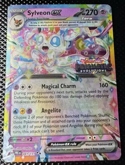 Pokemon Prismatic Evolutions Surprise Box Sylveon ex 41/131 STAMPED Promo - Image 1