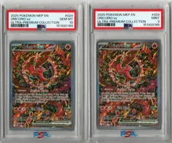 2025 Pokemon Mega Charizard X EX UPC Promo ORICORIO EX #024 PSA 10 + PSA 9 Lot! - Image 1