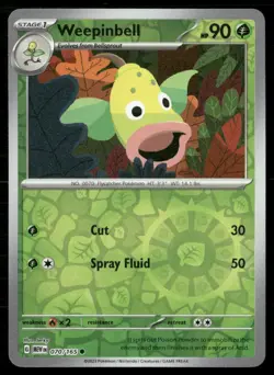 2023 SCARLET & VIOLET SERIES - SCARLET & VIOLET - 151 WEEPINBELL COMMON #70 HOLO - Image 1