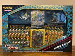 Pokemon TCG: Crown Zenith Shiny Zacian Premium Figure Collection Box - SEALED - Image 1
