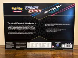 Pokemon TCG: Crown Zenith Shiny Zacian Premium Figure Collection Box - SEALED - Image 2