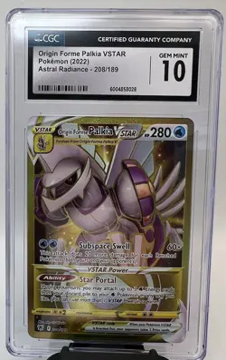 Pokemon Origin Forme Palkia VSTAR 208/189 Astral Radiance Secret Rare CGC GEM 10 - Image 1