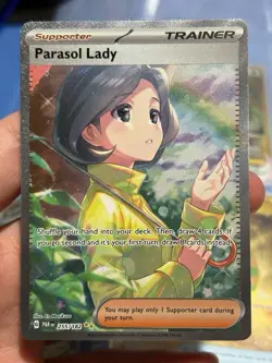 Pokemon Parasol Lady 255/182 Special Illustration Rare Paradox Rift - Image 1