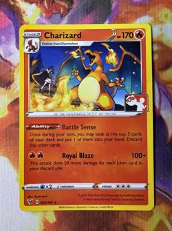 STAMPED CHARIZARD 025/185 Pokemon Play! Prize Pack Series one 1 Promo NM SWSH - Image 1
