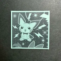 S2705 Pikachu Holo No.01 Japanese Pokemon Wafer Sticker - Image 2