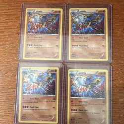 Pokemon TCG XY Lucario XY140 Black Star Promo Cosmos Holo Galaxy SWIRL NM! - Image 3