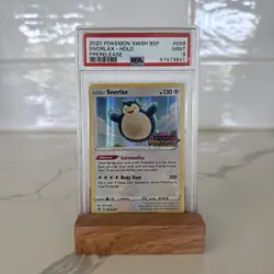 Snorlax (Prerelease) Holo Pokemon Sword & Shield Black Star PSA 9 MINT - Image 1