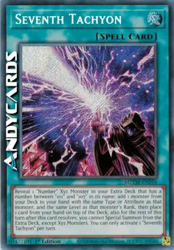 Tachionico Settimo (seventh tachyon) segreta • MZTM EN016 • Yugioh! • INGLESE - Image 1