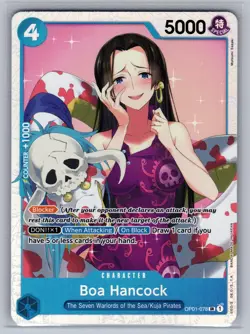 Boa Hancock (Reprint) OP01-078 Premium Booster -The Best- One Piece Foil NM - Image 1