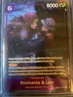 One Piece English - Rosinante & Law (Alternate Art) - EB04-038 - SR- NM - Image 1