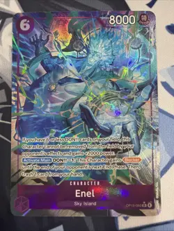 2026 ONE PIECE Card Enel SR OP15-060 Adventure on KAMI’s Island NM Alt Art - Image 1