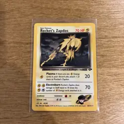 Pokemon TCG Rockets Zapdos Holo Card 15/132 - Image 1