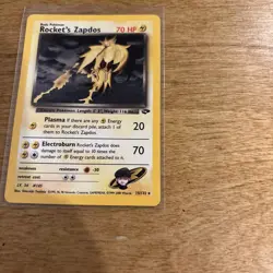 Pokemon TCG Rockets Zapdos Holo Card 15/132 - Image 2