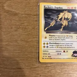 Pokemon TCG Rockets Zapdos Holo Card 15/132 - Image 3