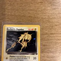 Pokemon TCG Rockets Zapdos Holo Card 15/132 - Image 5