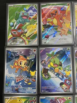 Pokemon 2026 First Partner Illustration Collection Series 1 Promo Set (9 Cards) - Image 3