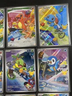 Pokemon 2026 First Partner Illustration Collection Series 1 Promo Set (9 Cards) - Image 5