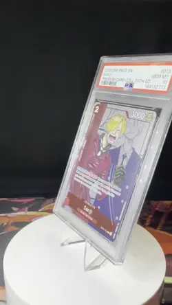 One Piece Sanji Premium Card Collection 25th Anniversary Edition OP01-013 PSA 10 - Image 2