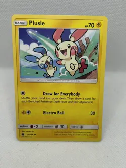 Plusle 53/168 Sun & Moon—Celestial Storm Uncommon Pokemon Card - Image 1