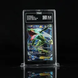Rayquaza EX Full Art Holo Card 104/108 Roaring Skies TAG 5.5 - Image 1