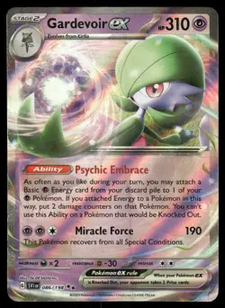 Pokemon Cards Gardevoir ex 086/198 Scarlet & Violet Double Rare NM - Image 1