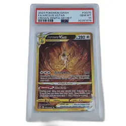 2023 Pokemon Crown Zenith Arceus VSTAR GG70/GG70 PSA 10 GEM MINT Gold Card - Image 1