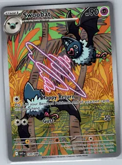 Swoobat 120/086 SV: White Flare - Pokemon Card - NM - Image 1