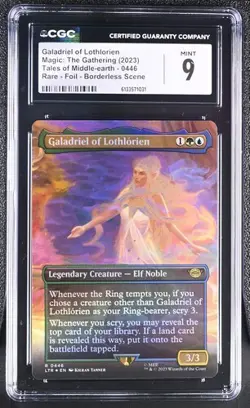MTG Galadriel of Lothlorien *BORDERLESS FOIL* The Lord of the Rings 0446 LTR - Image 1