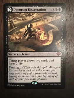 Decorum Dissertation : MTG / Secrets of Strixhaven / NM - Image 1