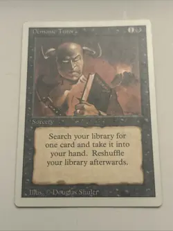 MTG - Demonic Tutor - Revised Edition LP - Image 1