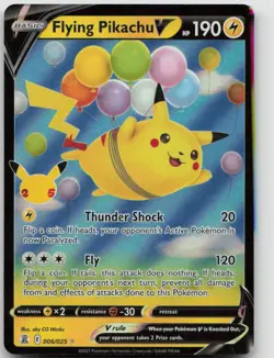 Pokemon Flying Pikachu V 006/025 Holo V Rare Celebrations Holo NM - Image 1