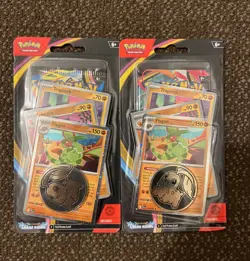 Pokemon Chaos Rising Premium Checklane Blister Booster Pack Flygon Line LOT OF 2 - Image 1
