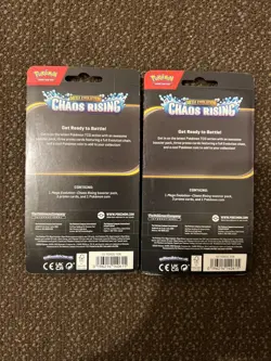 Pokemon Chaos Rising Premium Checklane Blister Booster Pack Flygon Line LOT OF 2 - Image 2