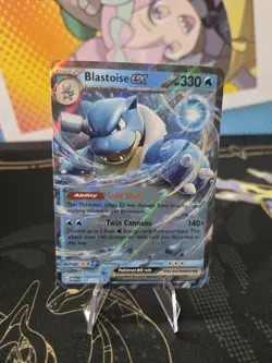 Pokemon TCG - Double Rare Holo Blastoise ex 009/165 - Scarlet & Violet 151 - NM - Image 1
