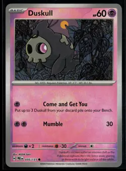 Duskull 035/131 Prismatic Evolutions MASTERBALL Common Pokemon - Image 1