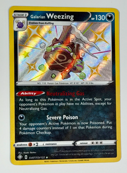 Pokemon TCG: Galarian Weezing SV077 / SV122 2021 Sword & Shield: Shining Fates - Image 2