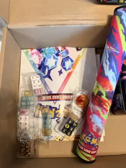 Large Official Pokemon TCG Accessory Bundle–Lucario, Eevee, Dice,Sleeves,Figures - Image 4