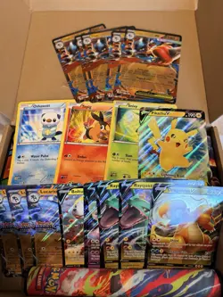 Large Official Pokemon TCG Accessory Bundle–Lucario, Eevee, Dice,Sleeves,Figures - Image 5