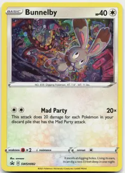 Bunnelby SWSH082 Holo Promo Sword & Shield Promo Pokemon Near Mint - Image 1